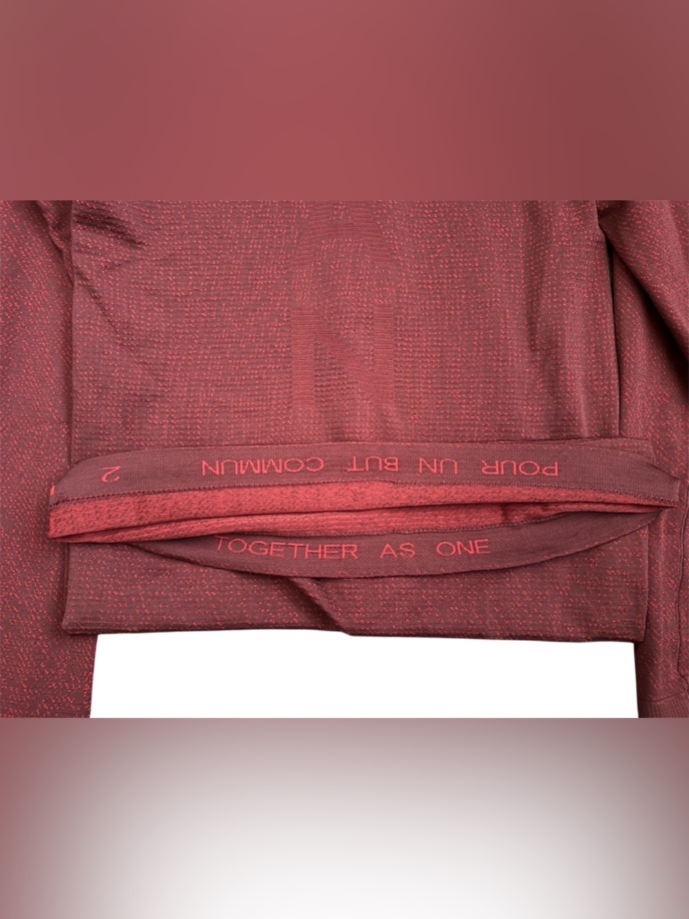Lululemon Team Canada Swiftly Tech Half Zip 2.0 in Storm Surge Red Merlot - Picture 8 of 9